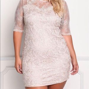 NEW - Floral Embroidered Lace Dress - Size XXL.